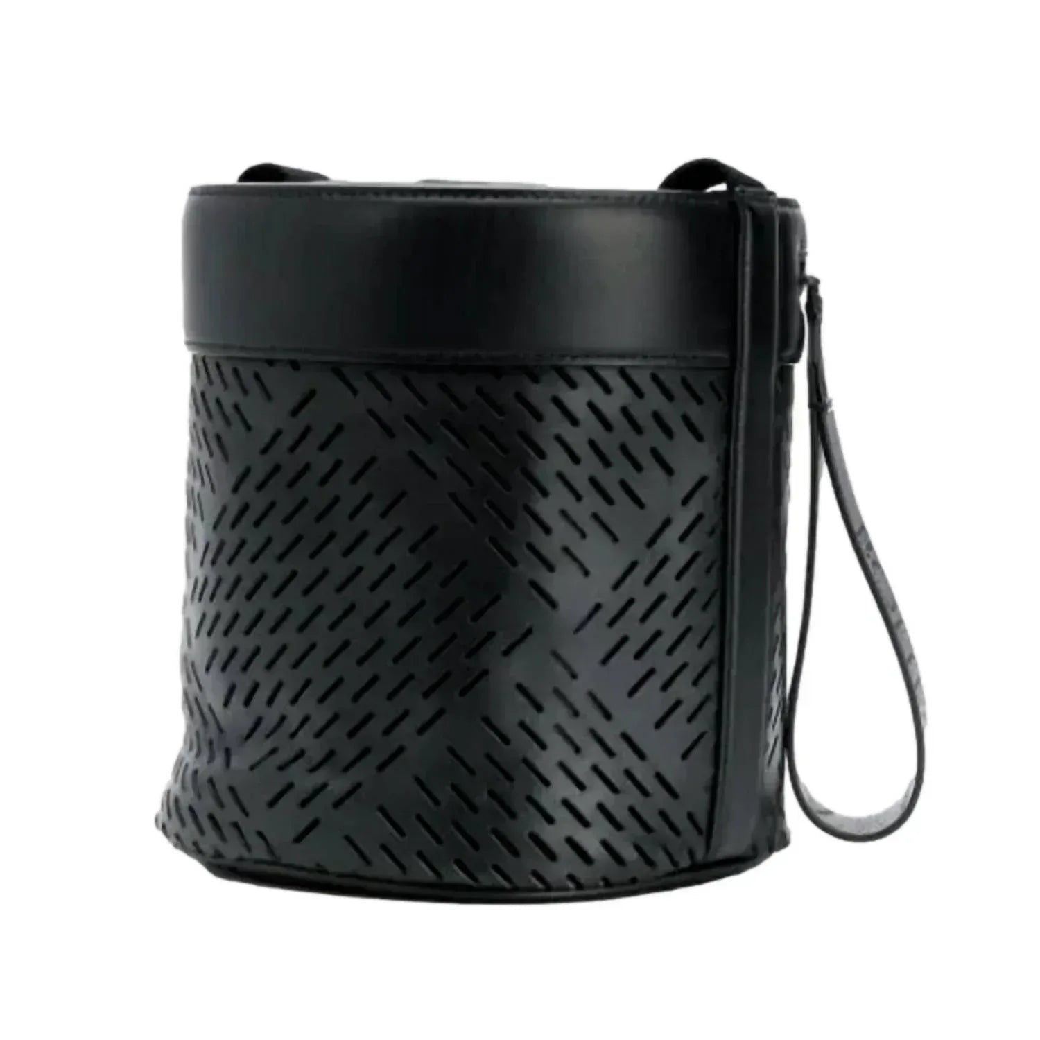 Bottega Veneta - Women's Perforated Leather Drawstring Bucket Crossbody Bag - Rack Hunt