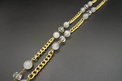 StandAwt - Moonstone X Clear Quartz Sunglasses Chain - Rack Hunt