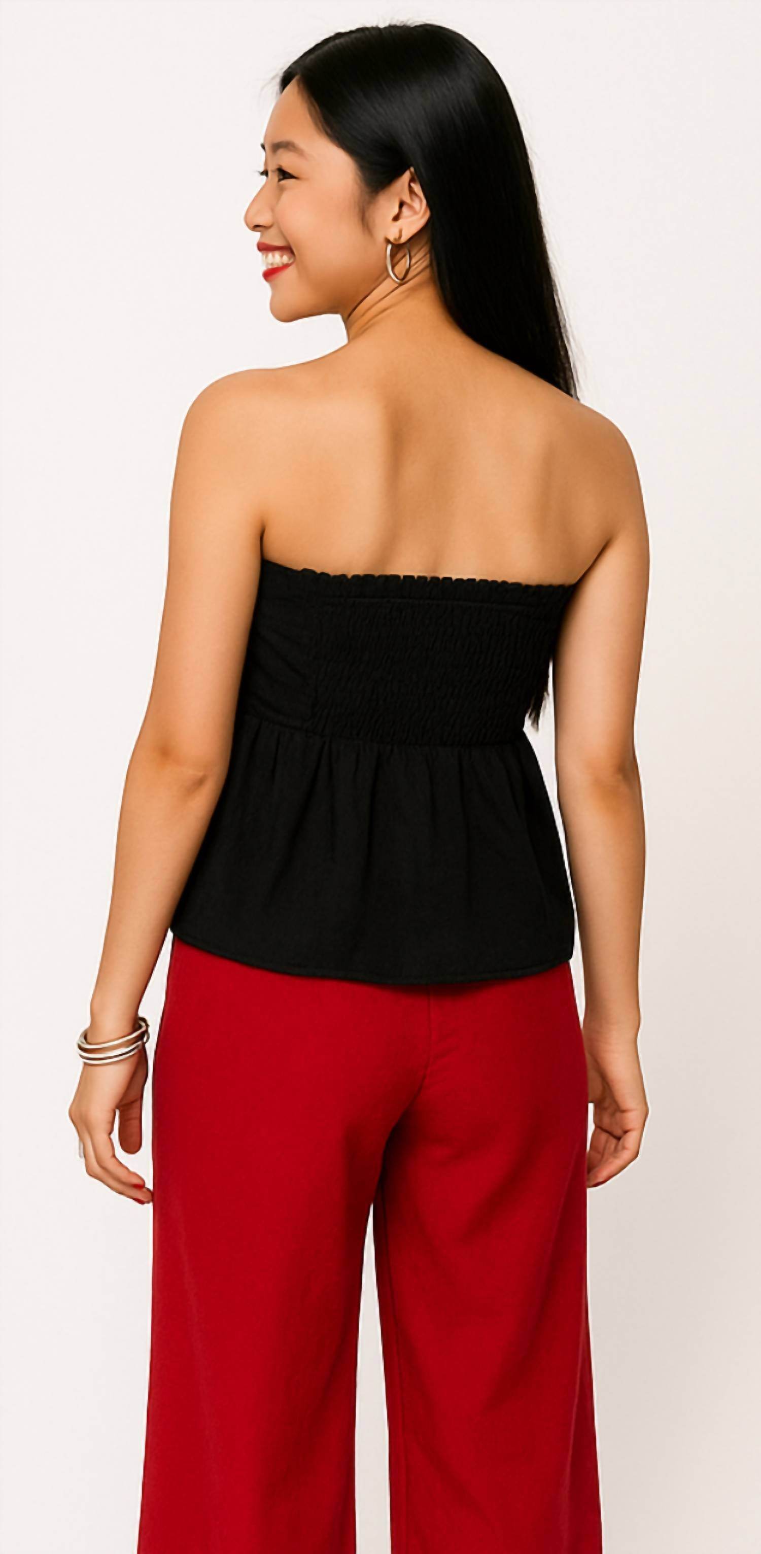 SHANNALEE - LINEN A-LINE TUBE TOP - Rack Hunt -