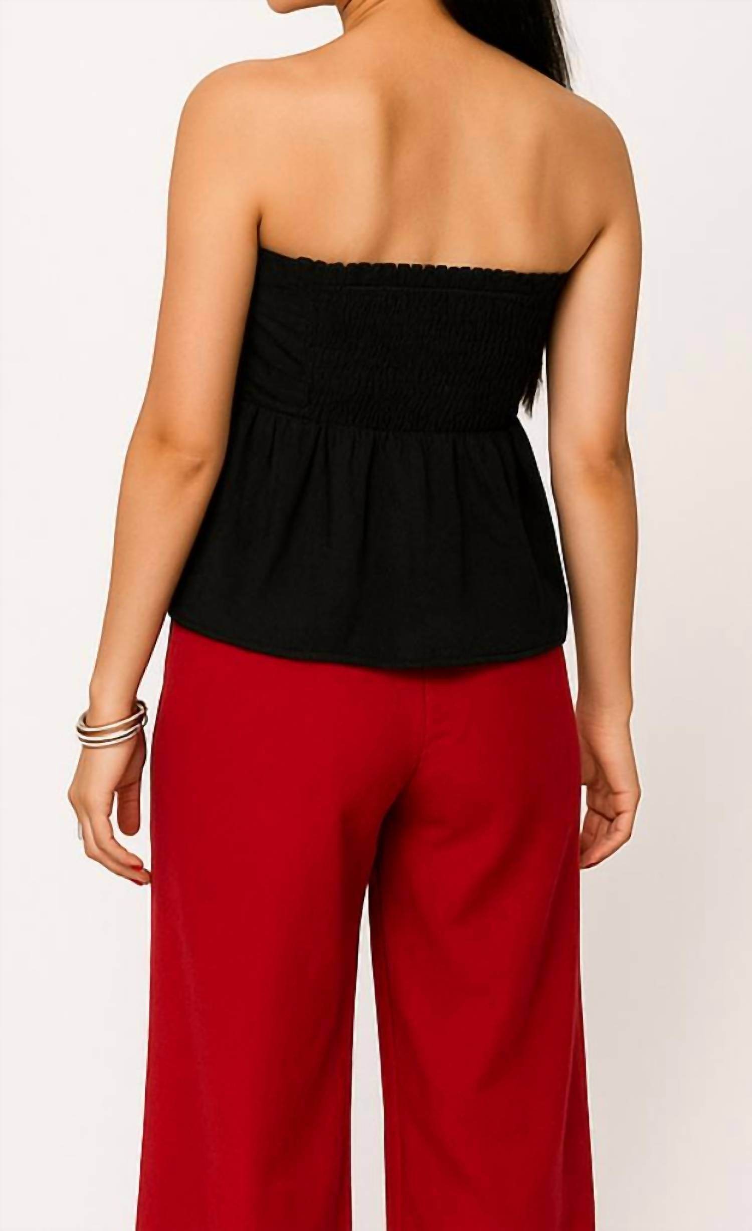 SHANNALEE - LINEN A-LINE TUBE TOP - Rack Hunt -