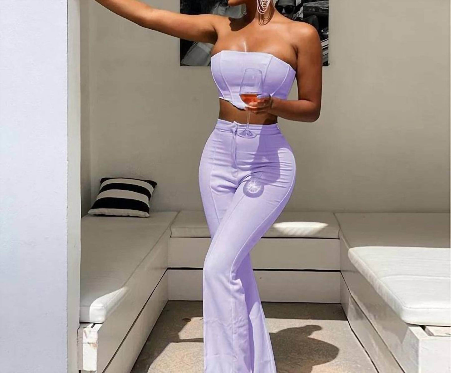 Porshia By Porshia Banks - Opulence Flare Pantset - Rack Hunt