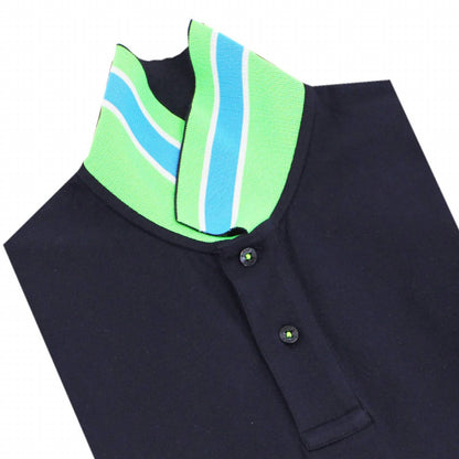Double Sided Collar With Stripes Polo