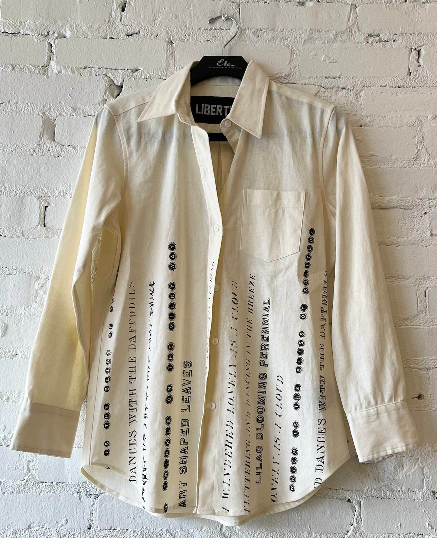 Libertine - Women's Wordsworth Classic Shirt With Pocket - Rack Hunt -