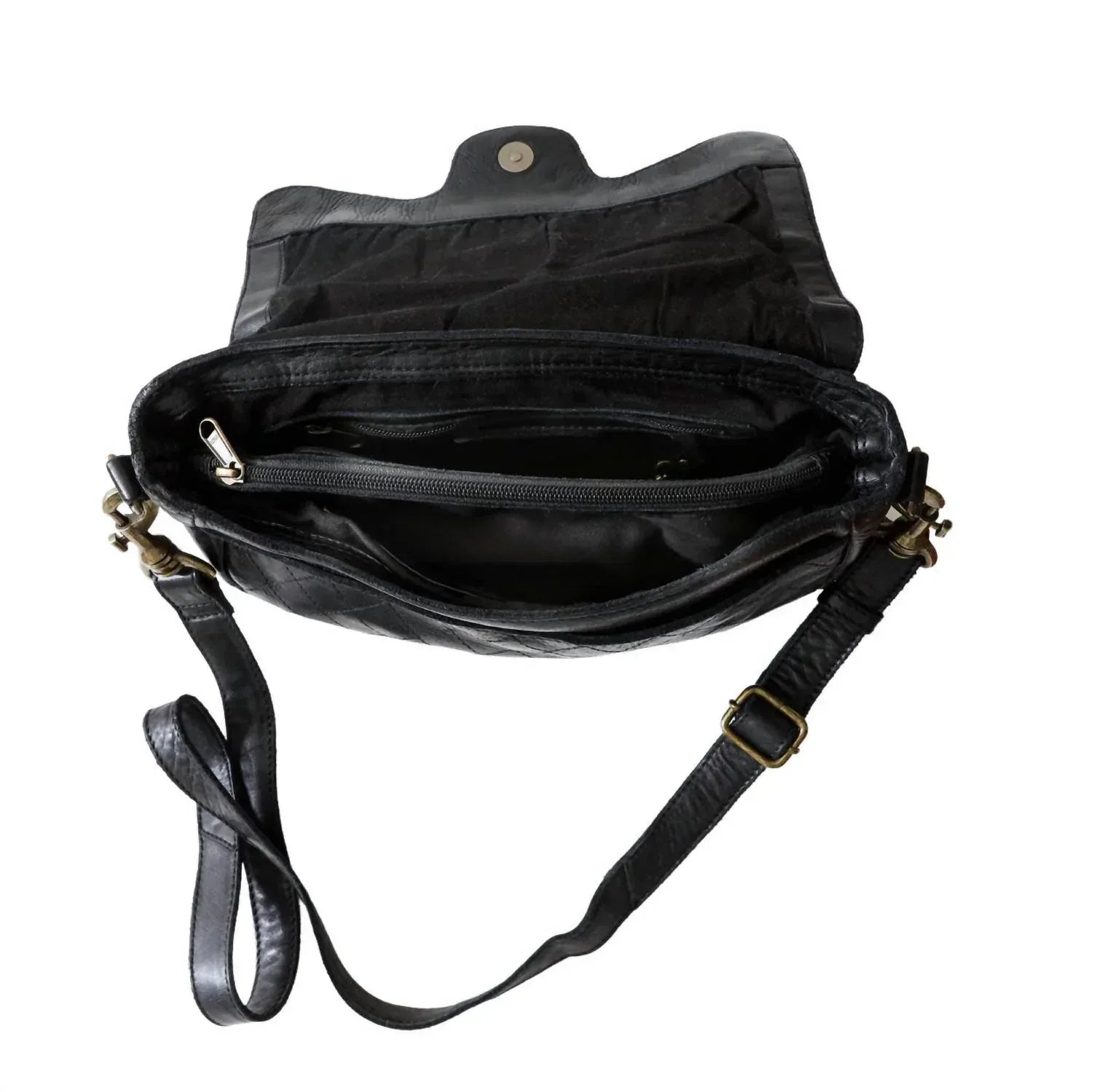 Spaghetti Western - Women's Diamond Pattern Crossbody Bag - Rack Hunt