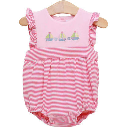 Girls Set Sail Ruffle Sunsuit
