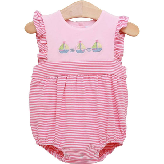 Girls Set Sail Ruffle Sunsuit