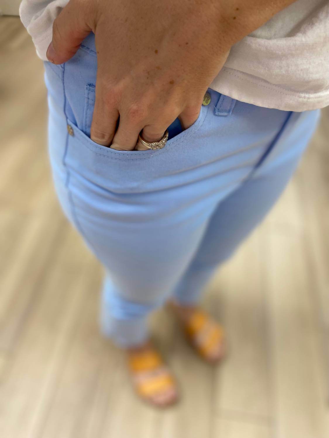 GG Jeans - Crop Fringe Jeans - Rack Hunt -