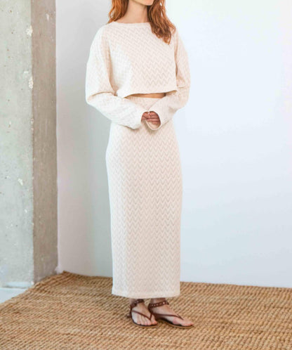 Long Sleeve Crochet Top
