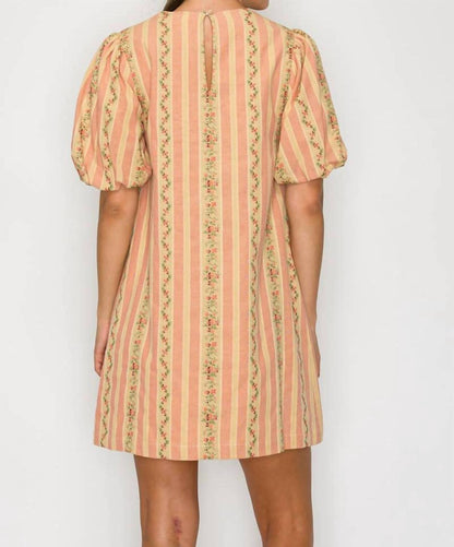 Favorite Vintage Wallpaper Mini Shift Dress