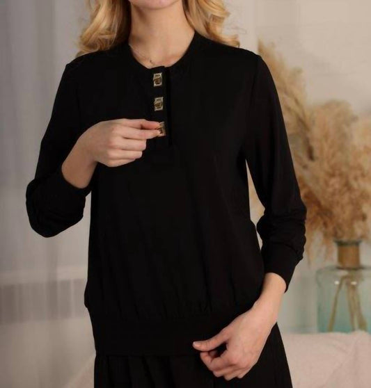 Rayon Crewneck Top