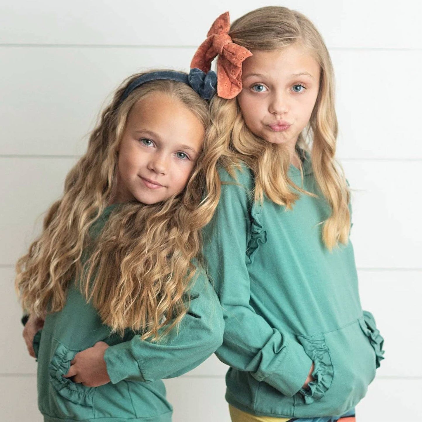 Girl's Ruffle Hoodie