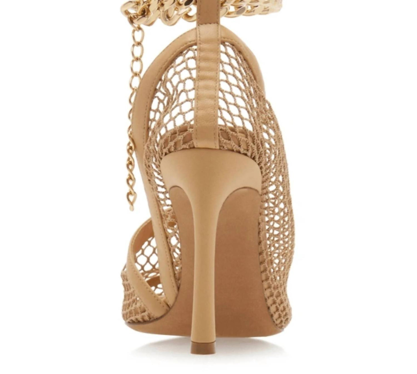 Women's Chain-trimmed Mesh Sandals