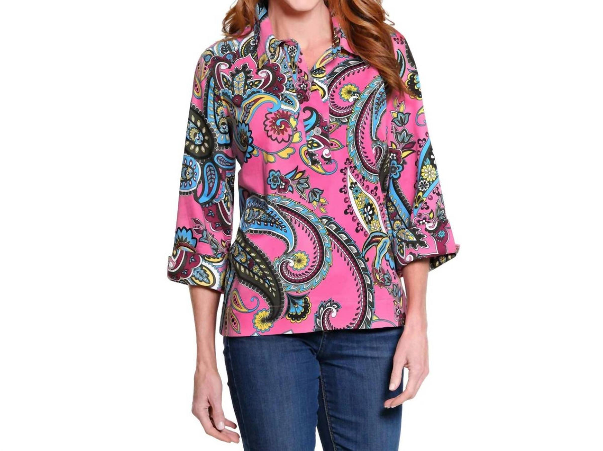 Collar Popover Tunic Shirt