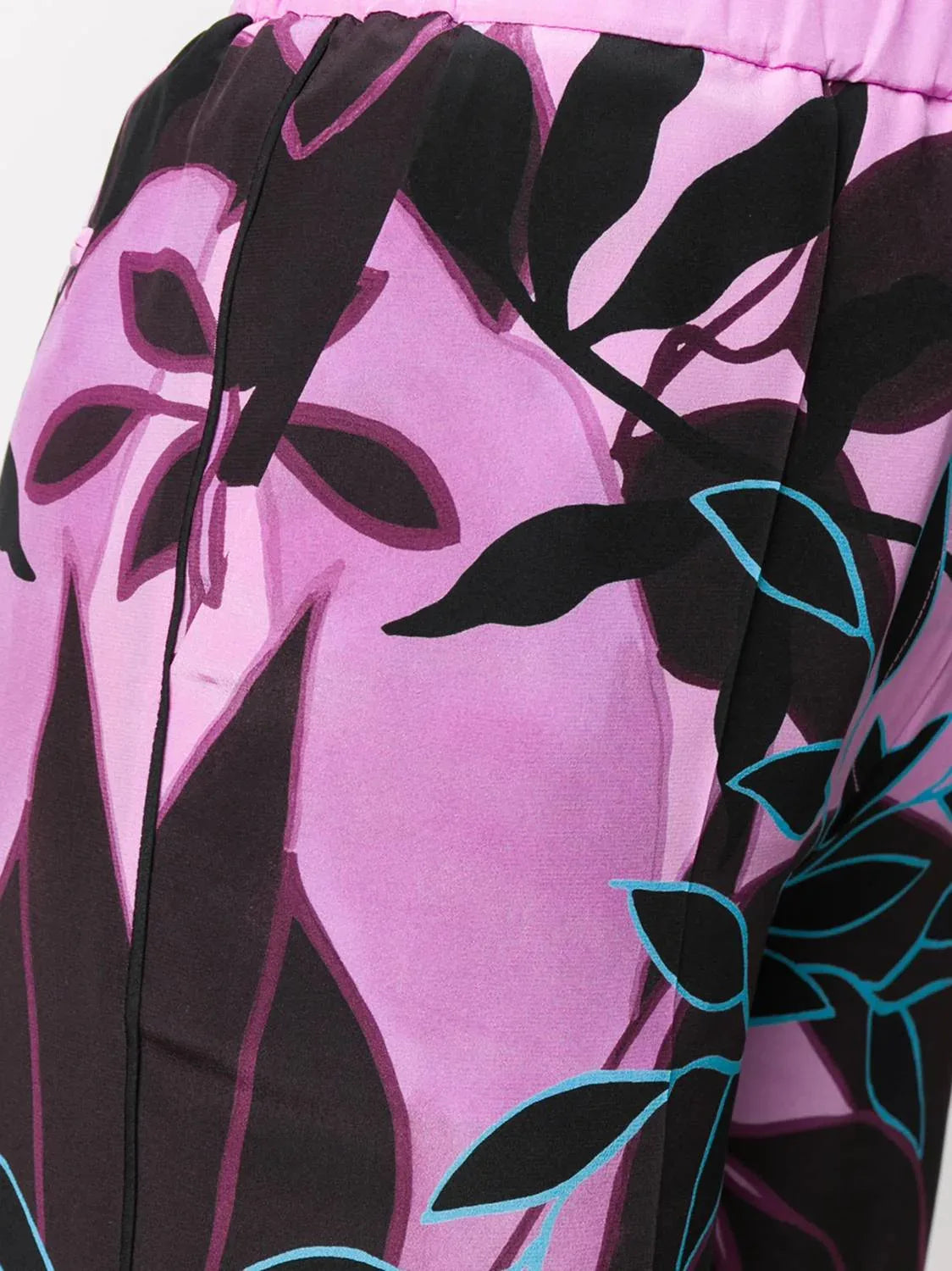 Valentino - Culottes With Orchid Print Pants - side view - Rack Hunt