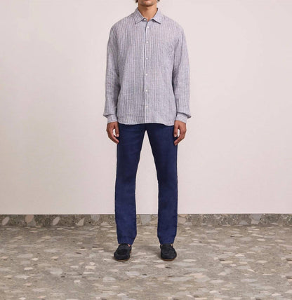 Telles Linen Striped Shirt
