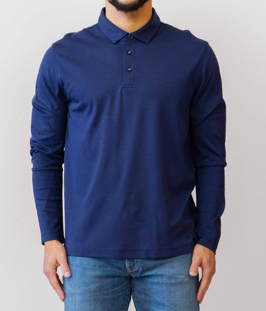 UNTUCKit - Damashino Wrinkle Free Long Sleeve Polo - Rack Hunt -