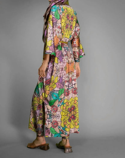 Nuvula - Floral Satin Kimono - Rack Hunt