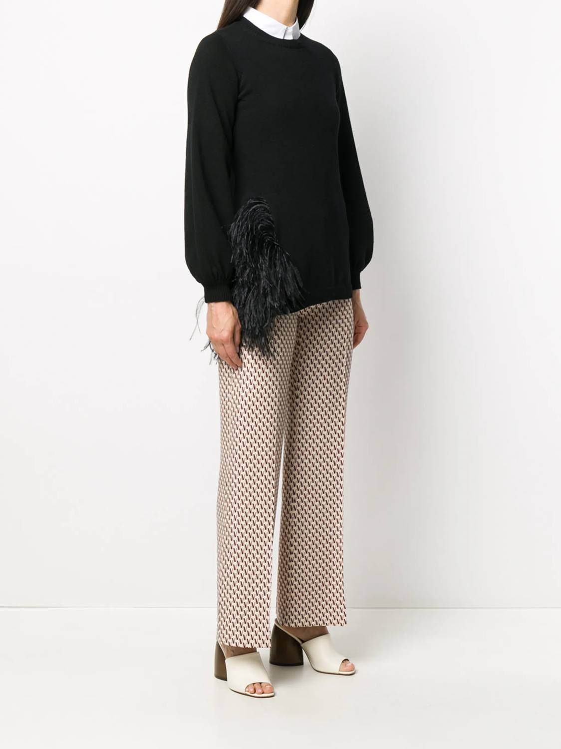 Valentino - Feather Trim Jumper - Rack Hunt