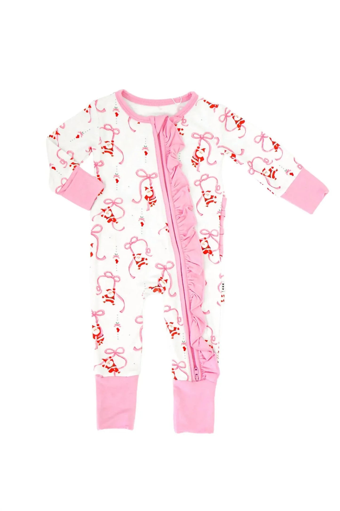 Small Shop - Santa Baby Bamboo Convertible Zip Romper - Rack Hunt