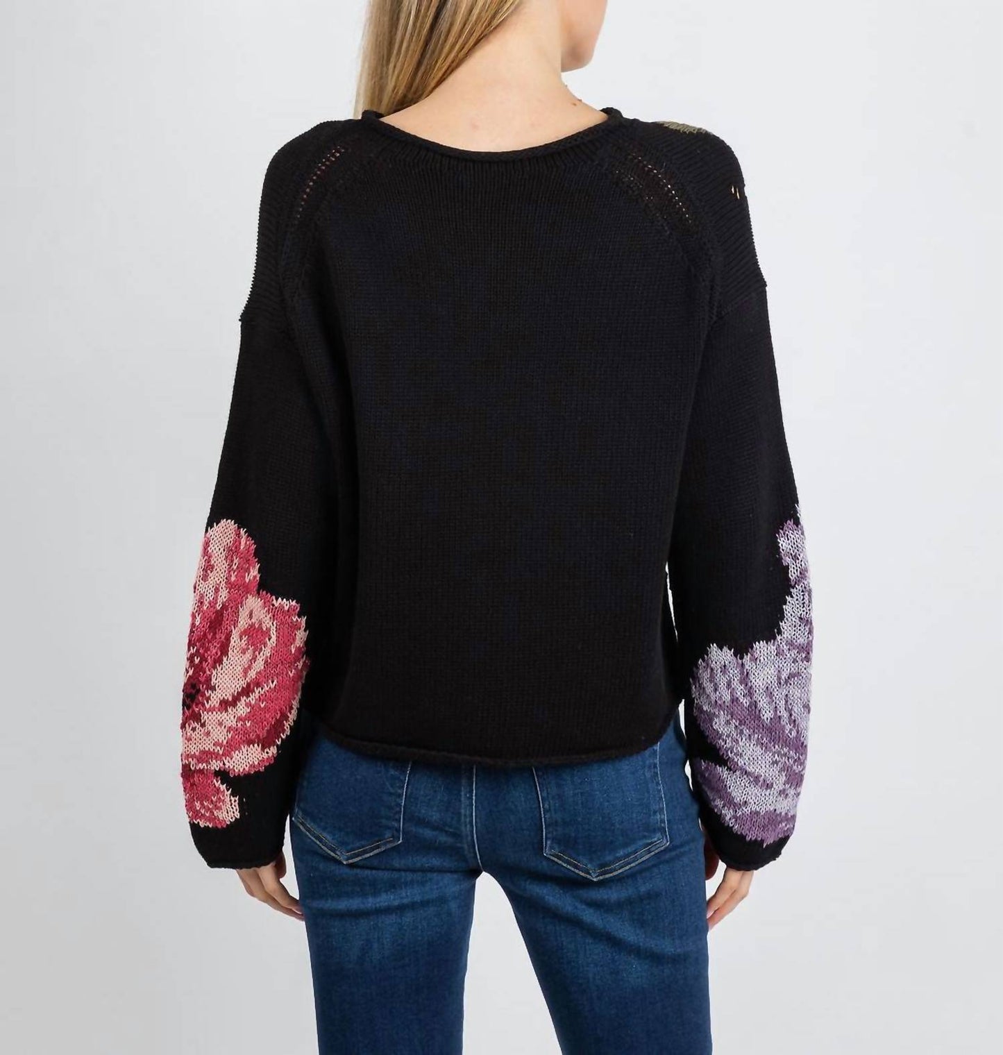 Rose Distressed Sweater