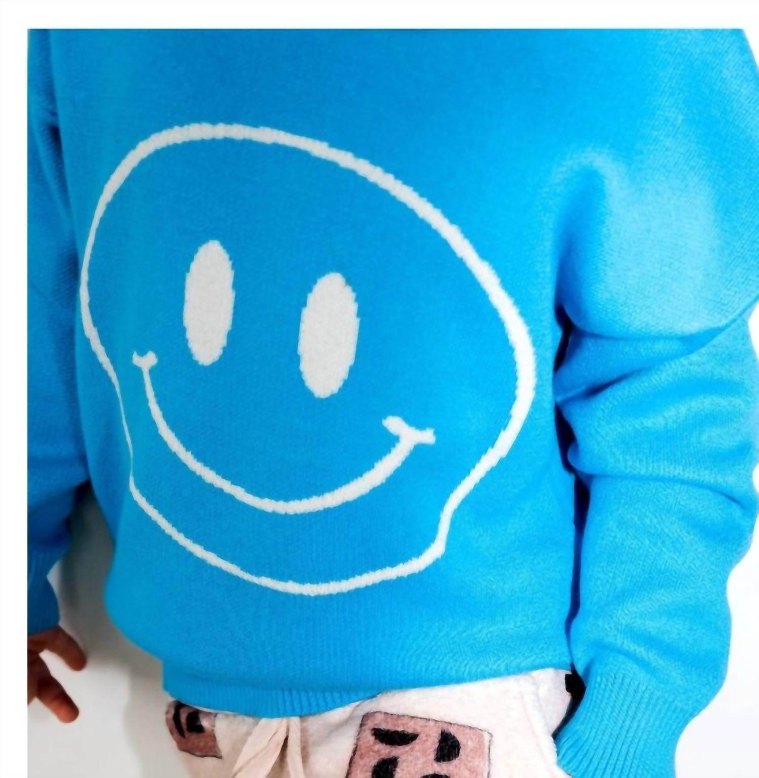 Bizz x Siss - Kid's Unisex Knit Smiley Sweater - Rack Hunt -