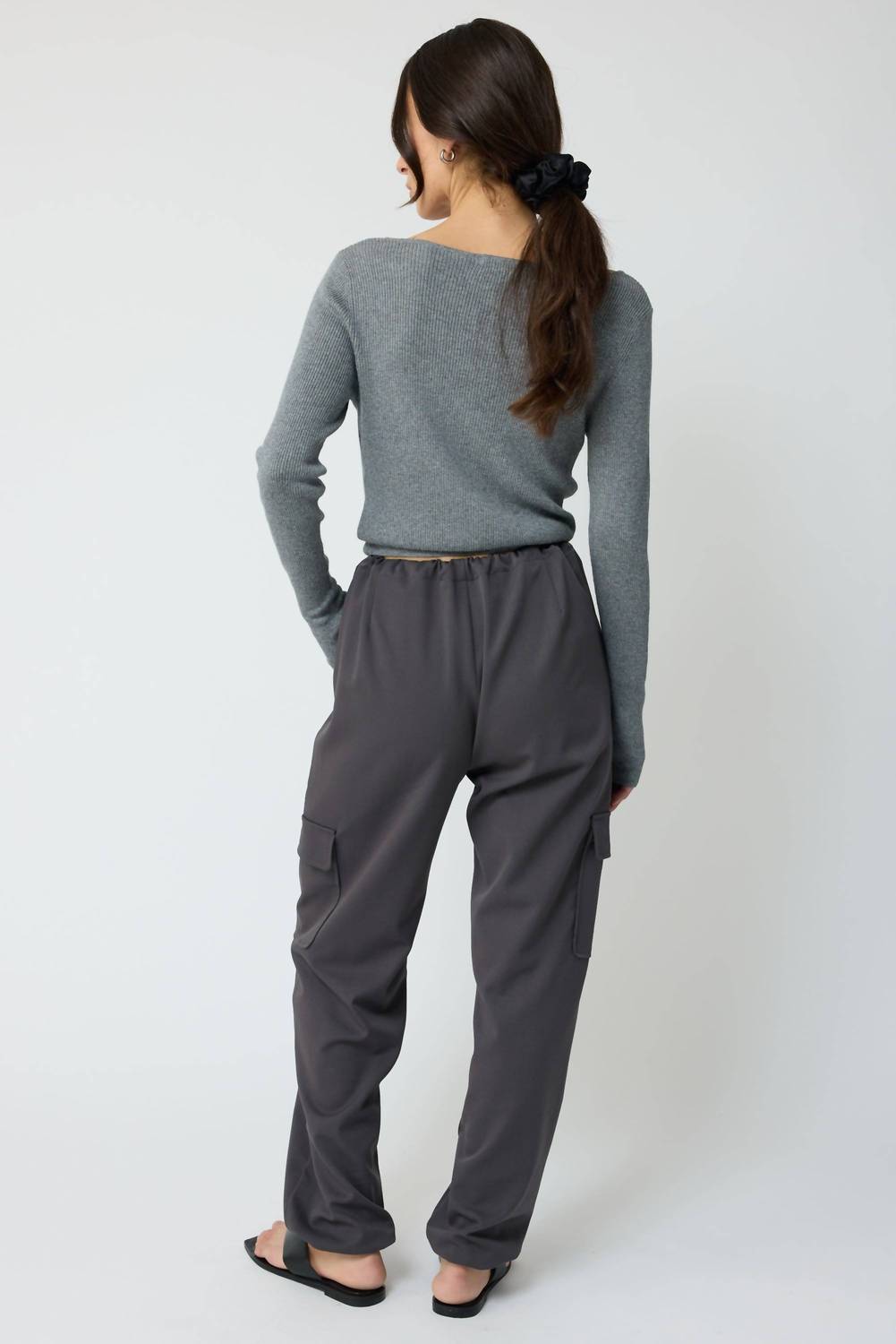 Women's Cropped V Neck Cardigan