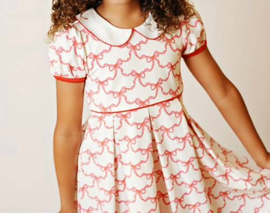 Kid's Ribbon Baby Pleat Dress
