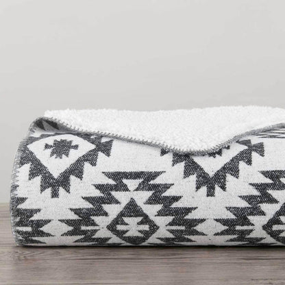 HiEnd Accents - Aztec Designer Shearling Throw Blankets - Rack Hunt