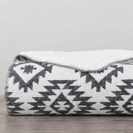 HiEnd Accents - Aztec Designer Shearling Throw Blankets - Rack Hunt