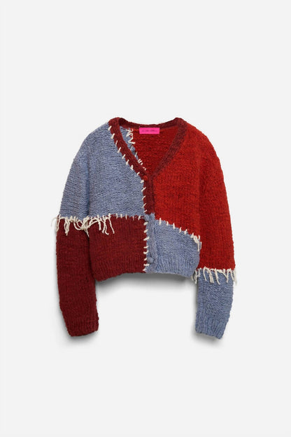 Patchwork Boucle Cardigan