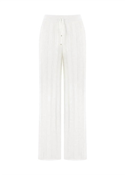 KNITSS - Haven Pointella Detail Knit Pants - Rack Hunt