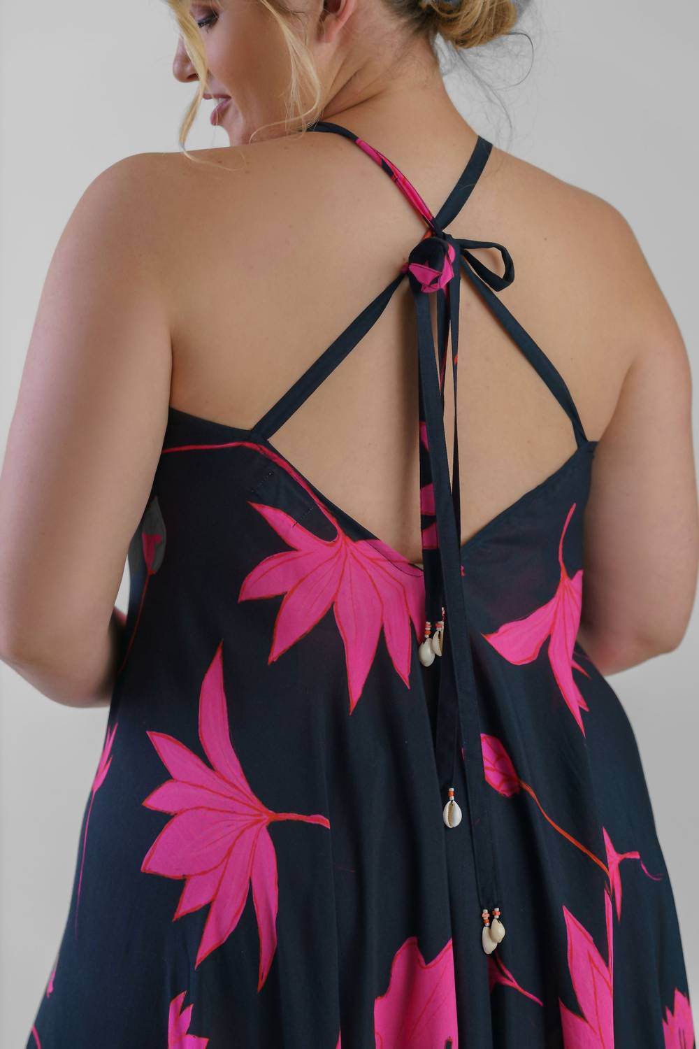 Guapa - Padma Sundown Halter Maxi Dress - Plus - Rack Hunt -