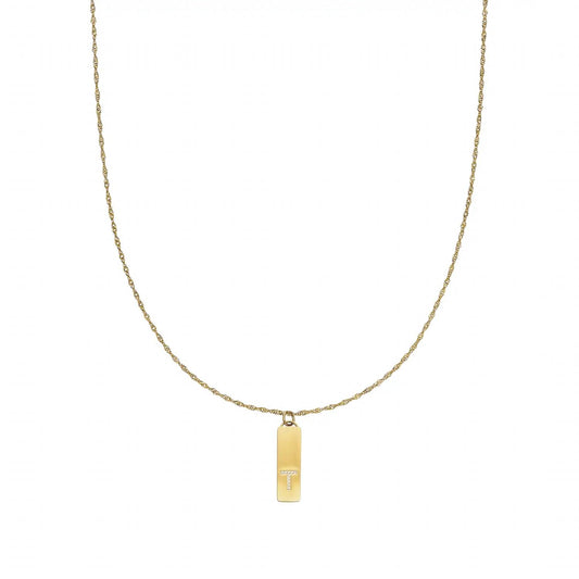 Women's Initial Bar Necklace