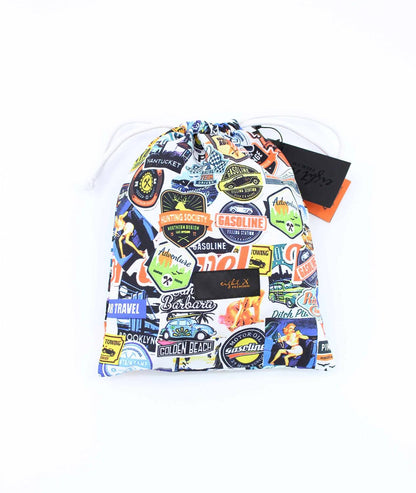 American Road Trip Print Swim Trunks
