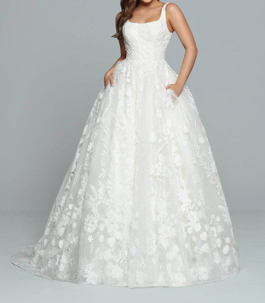 DaVinci Bridal - Glitter Tulle Ball Gown - Rack Hunt -