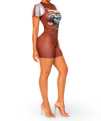 All I do Is Win Tee Bermuda Romper