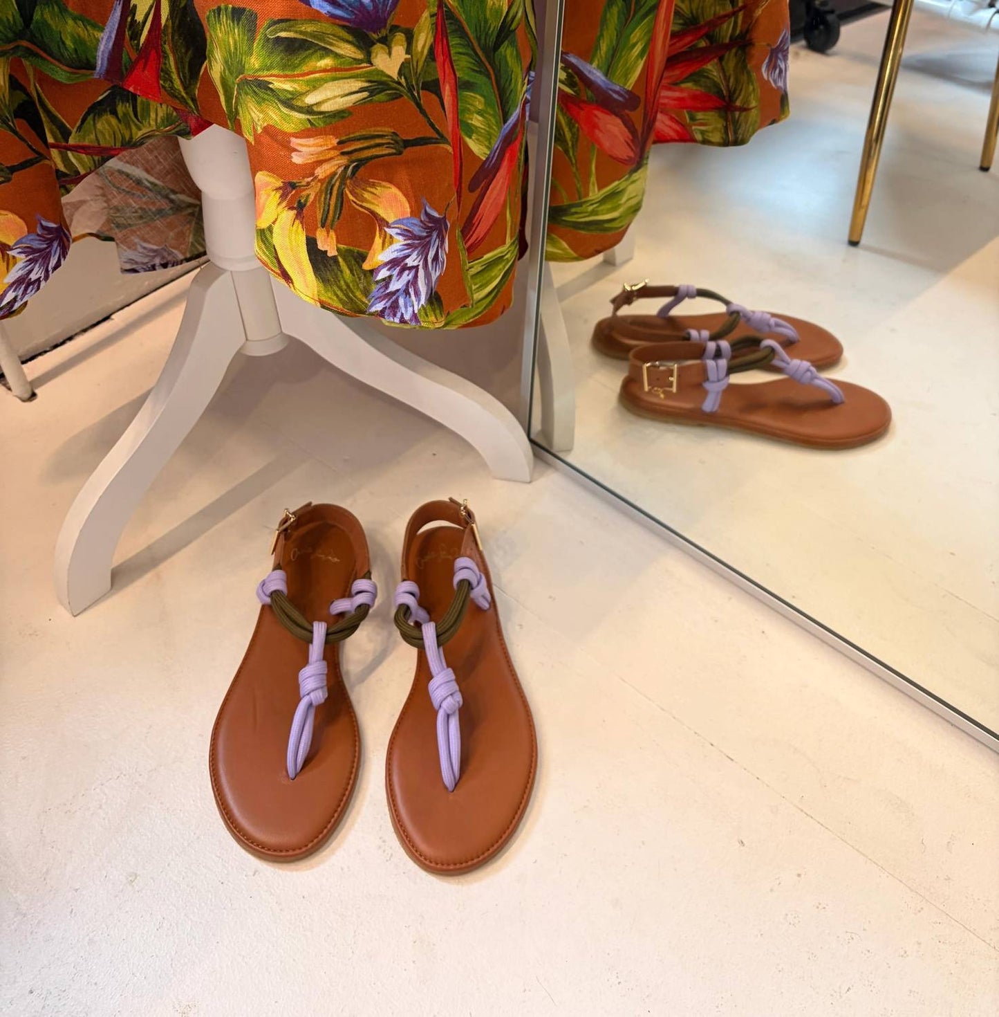 Women's Leather Rope Comfort Sandals