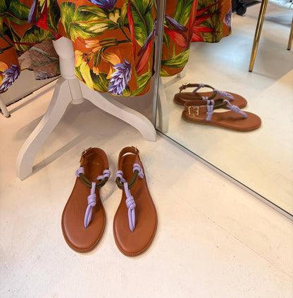 Women's Leather Rope Comfort Sandals