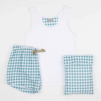 Veraluna - Organic Cotton Gingham PJ Set - Rack Hunt