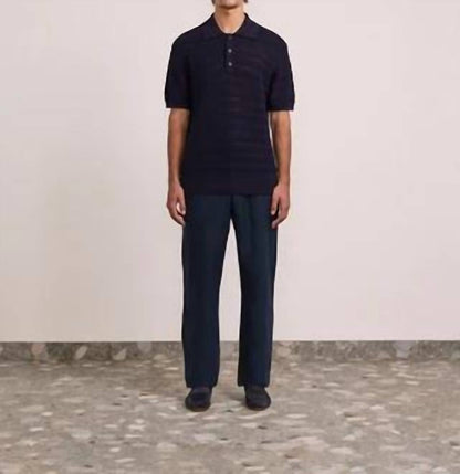 Vidal Cotton Blend Buttoned Short Sleeve Polo