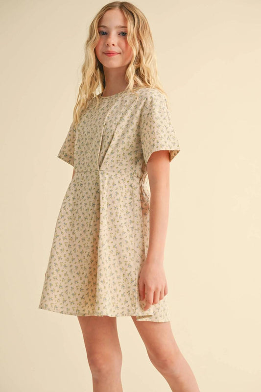 Girl's Drop Shoulder Mini Dress