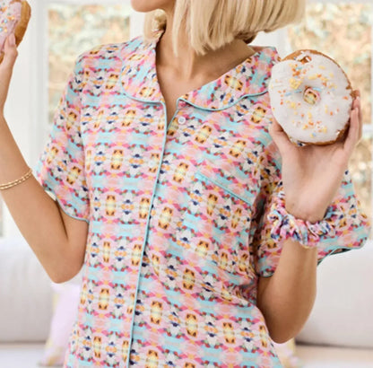 BROOKS AVENUE - Scalloped Pajama Set Short - Rack Hunt