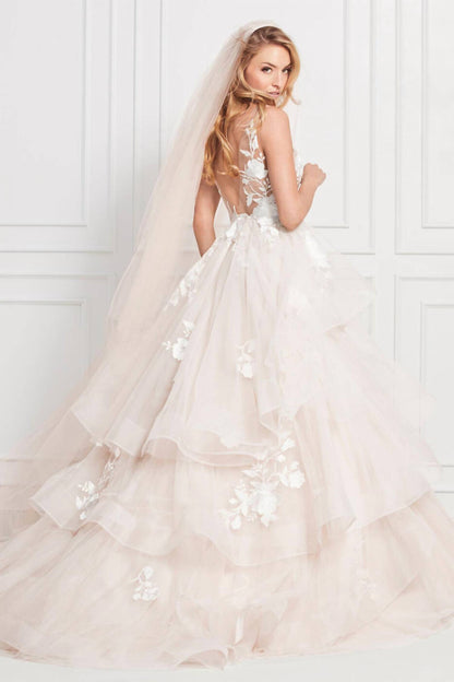 Montgomery Tiered Skirt Bridal Dress