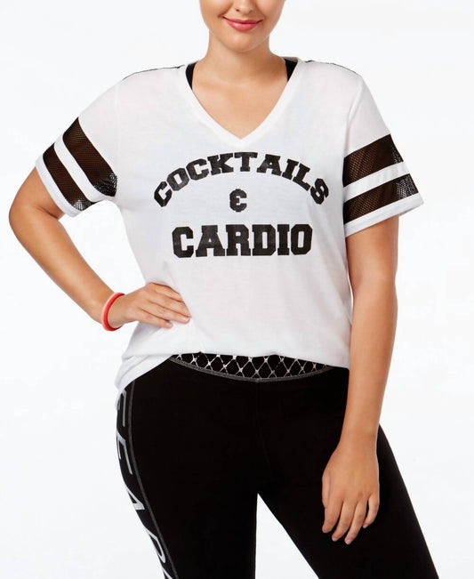 Women's Active Plus Size Sparkle Graphic T-shirt