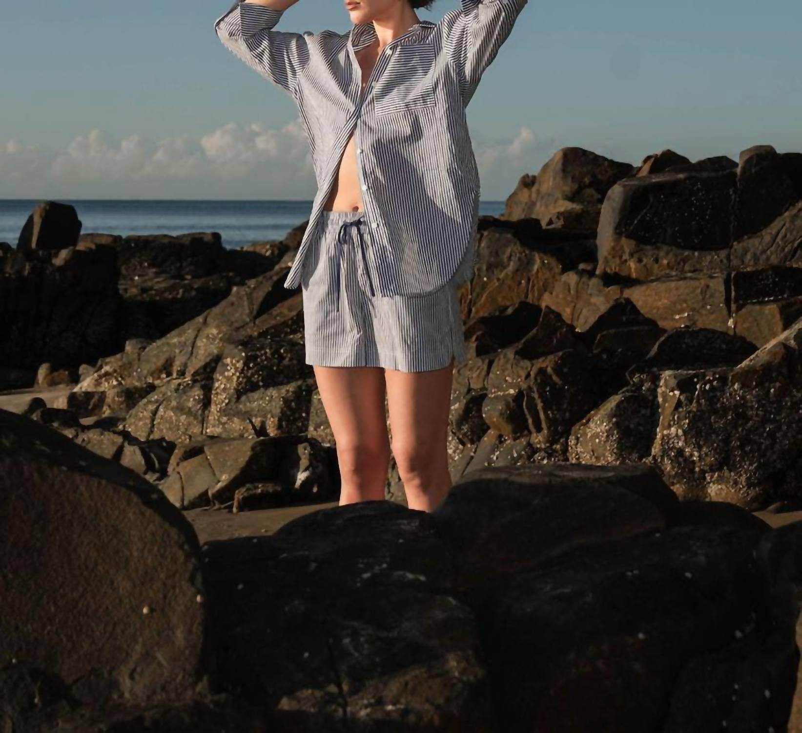 Aston Studio - Buddy Stripe Long Sleeve Shirt - Rack Hunt