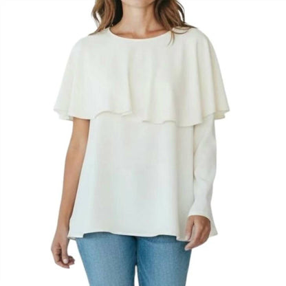 Silk Draped One-Sleeve Top