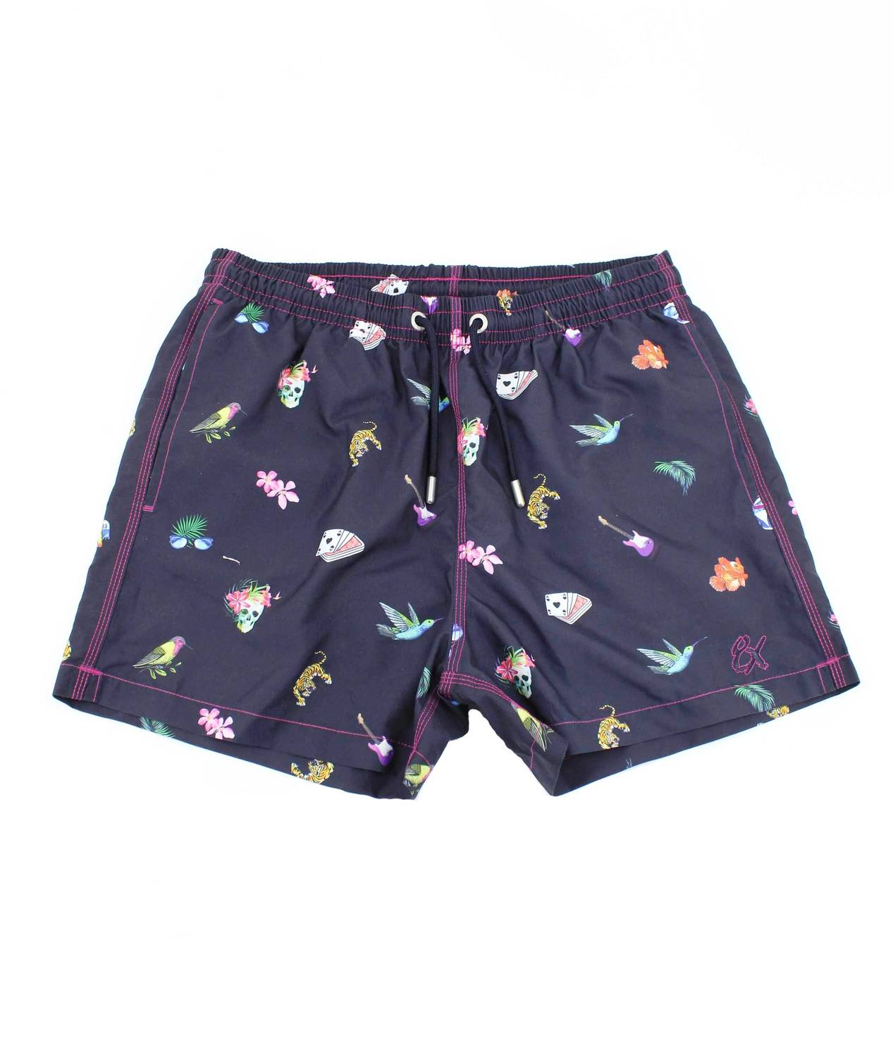 Urban Jungle Print Swim Trunks