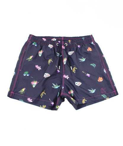 Urban Jungle Print Swim Trunks