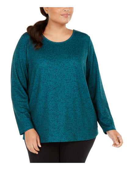 Printed Cutout Back Top - Plus
