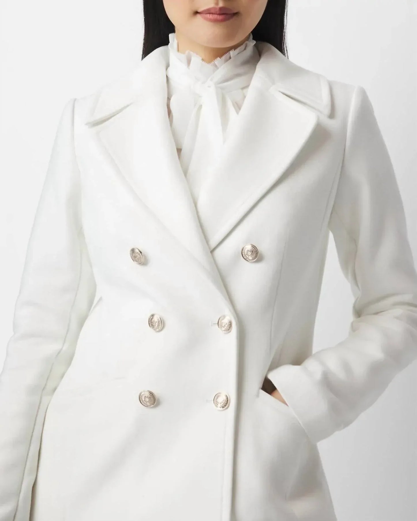 White House Black Market - Double-breasted Peacoat Blazer - Rack Hunt